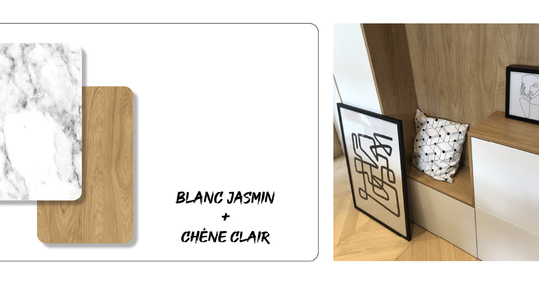 Blanc Jasmin + Chêne Clair